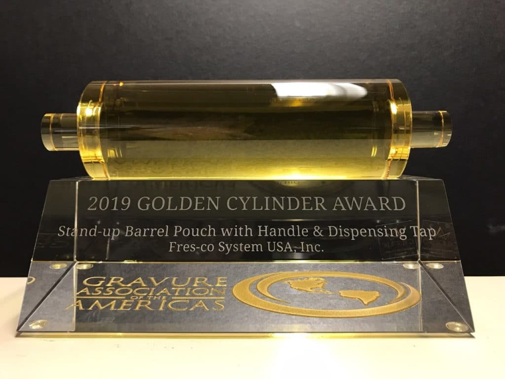 gravure award for fres-co barrel pouch