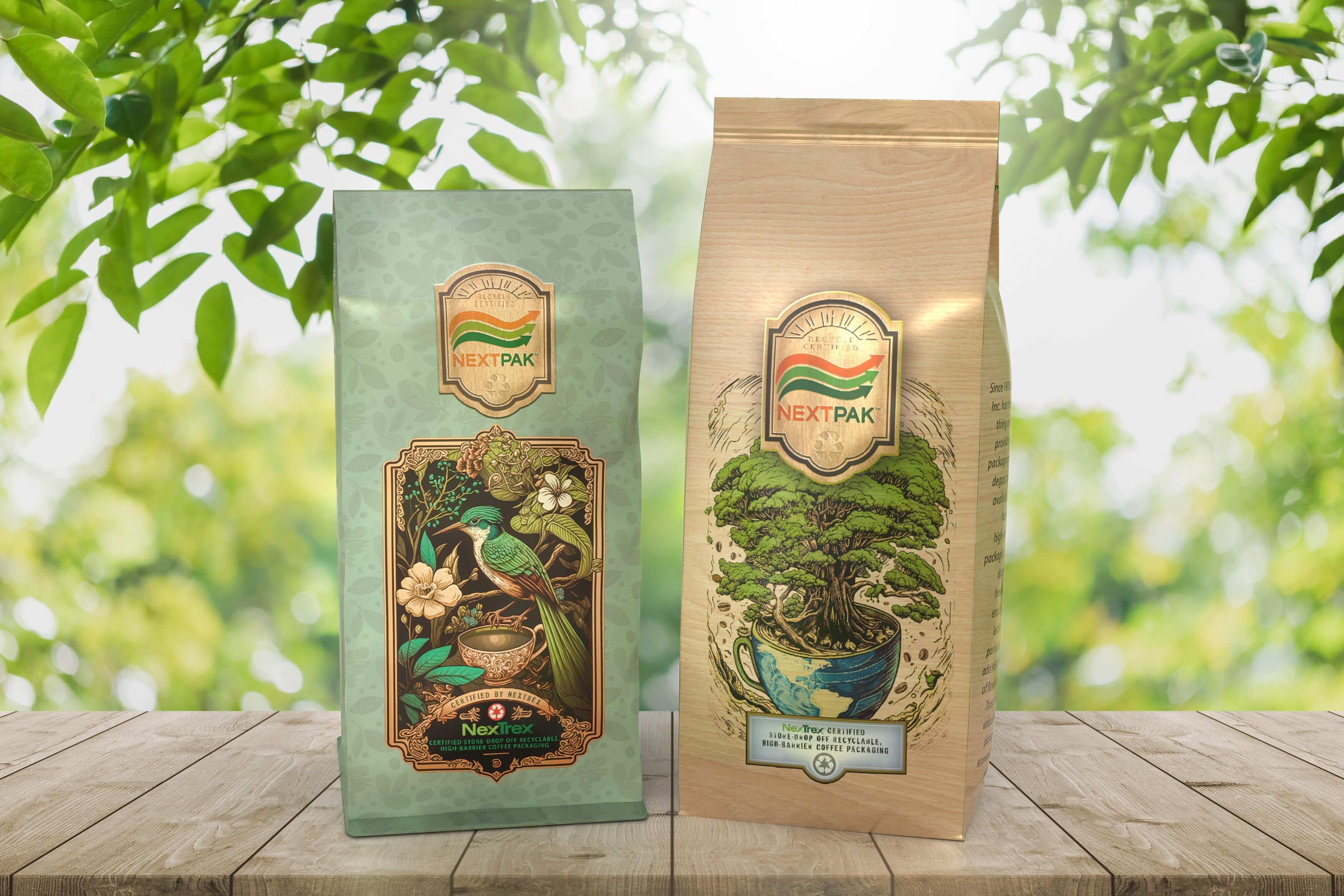 two coffee bags